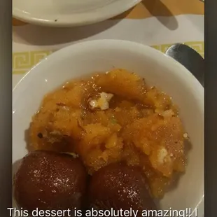 a bowl of food on a table