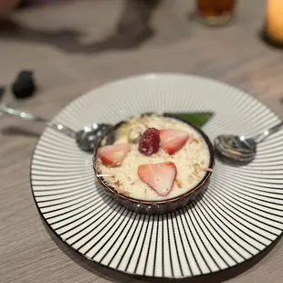 Coconut crème brûlée.