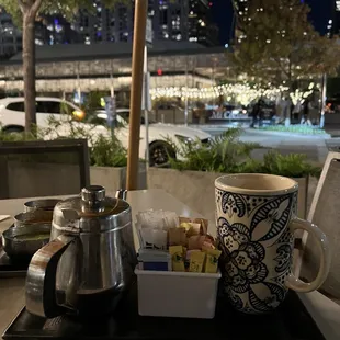 "Tea, please" out on their patio on a beautiful chilly late night! (11/15/24)