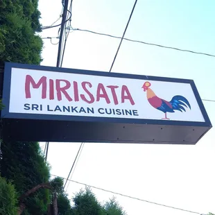 Business signage.