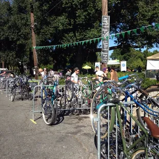 Lots of bike parking