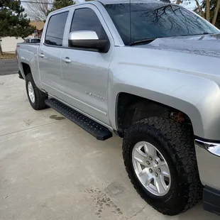 2018 Silverado with paint correction and ceramic coating