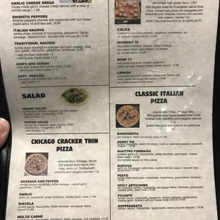 Food menu