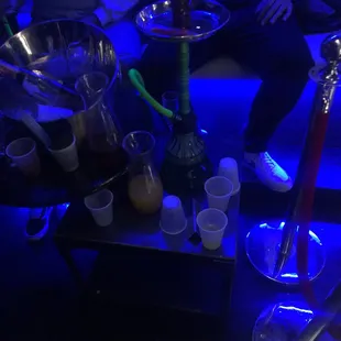 a group of people sitting around a table