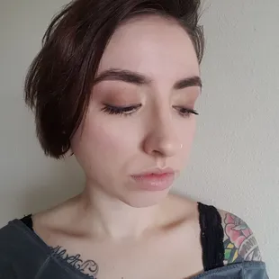 And nothing but a little eyebrow gel needed with makeup