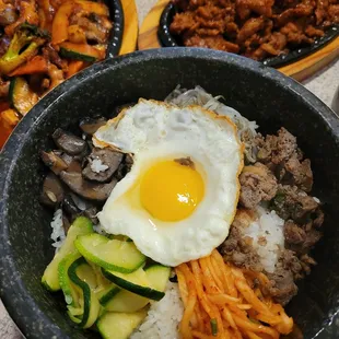 bibimbop in stone pot