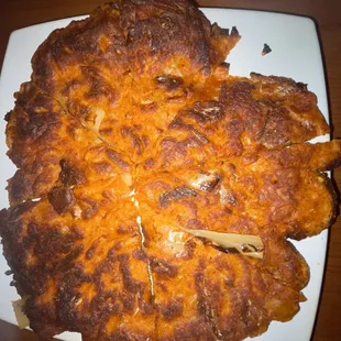 a plate of food on a table