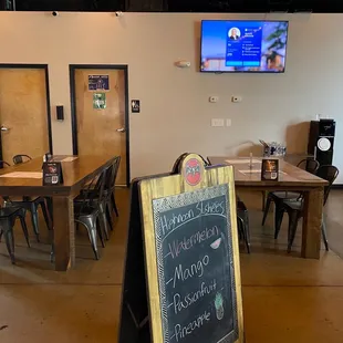 Some of the indoor seating.