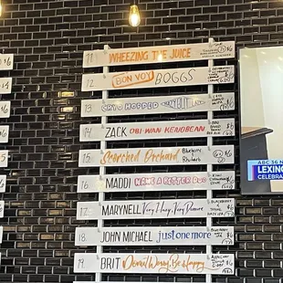 Special beers on tap this evening