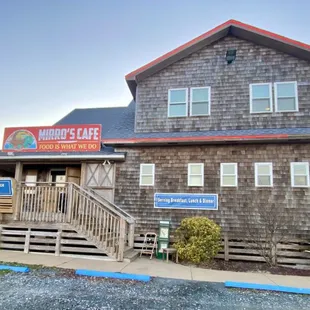 the front of the restaurant