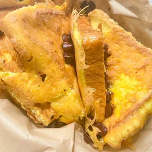 Chocolate chip French toast