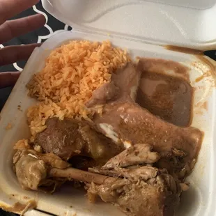 The "Mole" it was literally rice chicken n beans NO mole. No flavor either. Stick to the tacos.