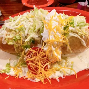 Chimichanga supreme, the BIGGEST I've ever seen!