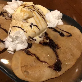 Sopapillas- kind of flat, and oily.