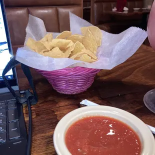 Chips and salsa was fuego!