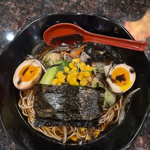 Black Garlic Miso Ramen Bowl