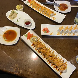 food, sushi, sashimi, sushi and sashimi