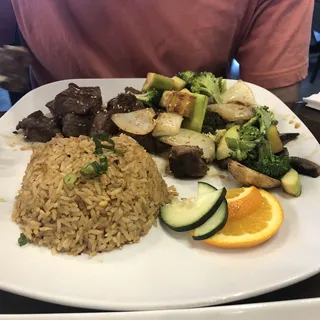 NY Strip Hibachi Dinner
