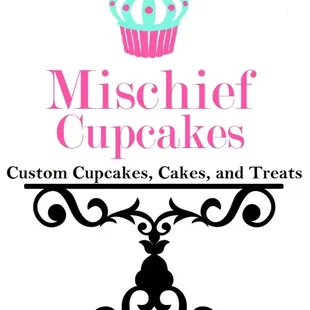 the logo for mischief cupcakes