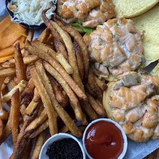 Salmon sliders