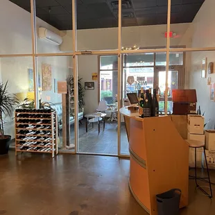 a view of a reception area