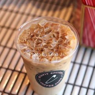 Iced Lavender Latte ($4.75)