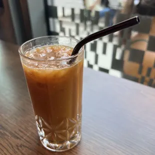 Iced Americano with Oat Milk