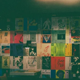 Curated by our brand wizards Sun &amp; Sons, our INSPIRING back cassette wall was a particularly curated selection, in art + music + culture.