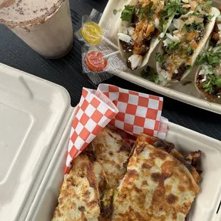 NERD Sampler, Kinky Korean Quesadilla &amp; Chocolate Horchata  (IG:@teawithjxsmine)