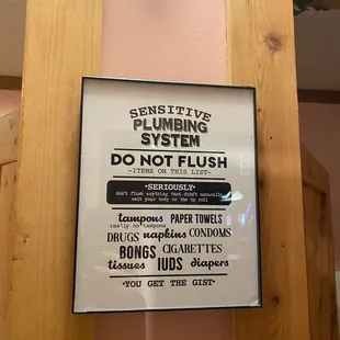 Funny bathroom sign