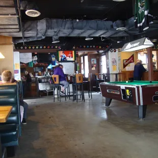 View looking towards the bar from the dining room.