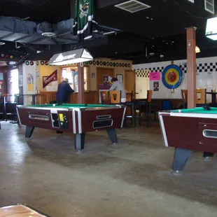View looking towards the pull tabs &amp; the pool tables from our table.