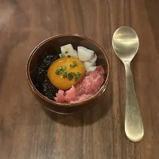 Maguro donburi (chefs tasting menu)