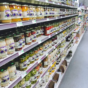 a woman shopping in a grocery store