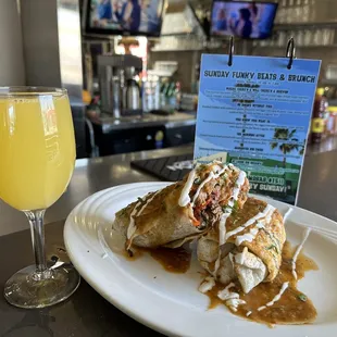 Brisket Machaca burrito.