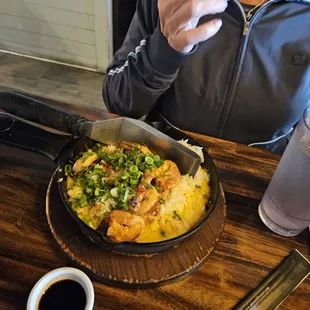 Fried rice that you need to mix on your own.