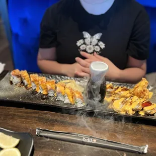 sushi, sashimi, sushi and sashimi, food