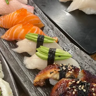 sashimi, sushi and sashimi, food, sushi