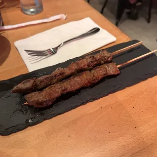 Beef skewers