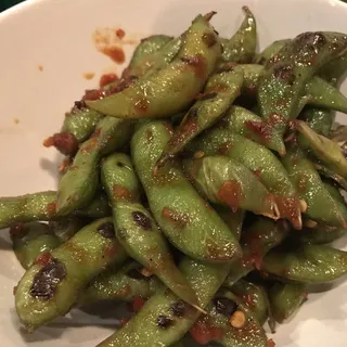 Spicy Garlic Edamame