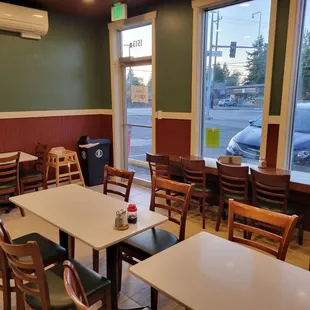 Restaurant interior.