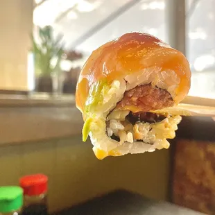 Alaska Roll. Just look at that amazing texture. Delicious!