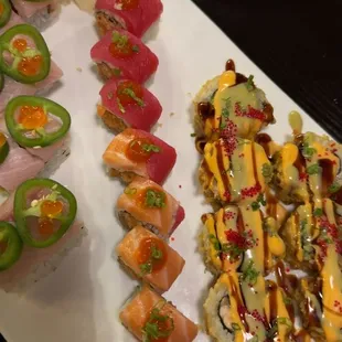 It's one of the best sushi spots I've been to in a while. The sushi is amazing, and the service was excellent!!