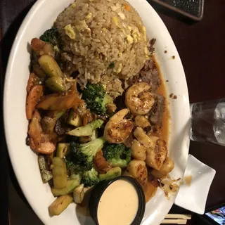 Hibachi Filet Mignon and Scallops