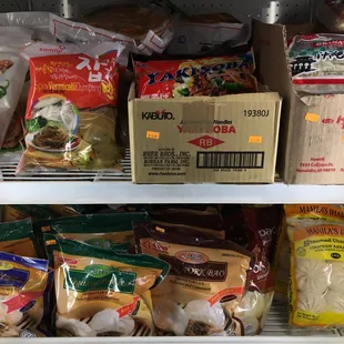 Frozen bao, buns, dumplings, yakisoba, etc.