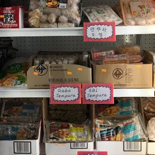 Frozen tempura and more