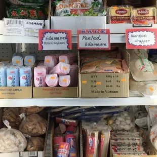 Frozen foods (edamame, etc.)