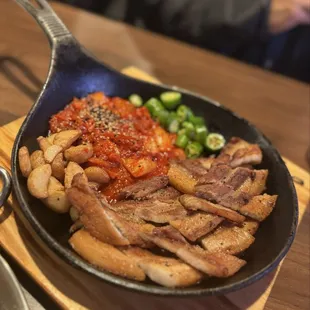 pork belly &amp; kimchi