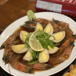 Soy Sauce Marinated Shrimp