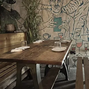 Cute covered patio dining